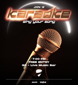 G5 Karaoke - 13.01.2026 19:00 at G5 - Live Music Bar, Heiligenstädter Straße 31, 1190 Wien, Österreich