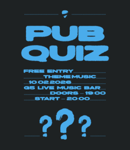 Pub Quiz - 10.02.2026 19:00 at G5 - Live Music Bar, Heiligenstädter Straße 31, 1190 Wien, Österreich