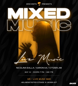 G5 Mixed Music Night - Thu, May 14, 2026, 19:00 at G5 - Live Music Bar, Heiligenstädter Straße 31, 1190 Wien, Österreich