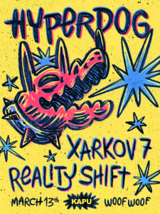RELEASE SHOW: HYPERDOG, Xarkov7, Reality Shift - Fr., 13.03.2026, 21:00 at KAPU, Kapuzinerstraße 36, 4021 Linz, Österreich