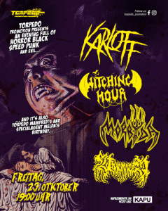 Torpedo Promotion presents: KARLOFF // WITCHING HOUR // MORBYDA // UNARMORED - Fri, Oct 23, 2026, 19:00 at KAPU, Kapuzinerstraße 36, 4021 Linz, Österreich