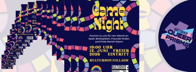 Game Night - Fri, Jun 12, 2026, 19:00 at Kulturhof:Villach, Lederergasse 15, 9500 Villach, Österreich
