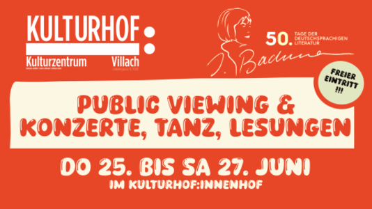 Bachmanntage - 25. bis 27. Juni - Thu, Jun 25, 2026, 10:00 at Kulturhof:Villach, Lederergasse 15, 9500 Villach, Österreich