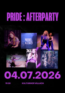 Pride Afterparty - Sat, Jul 04, 2026, 19:30 at Kulturhof:Villach, Lederergasse 15, 9500 Villach, Österreich