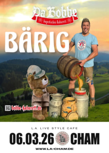 DA BOBBE „Bärig“ // 06.03.26 - 06.03.2026 19:00 at L.A. Cham, Badstraße 19, 93413 Cham, Deutschland