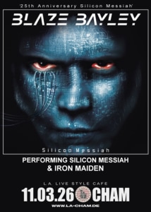 BLAZE BAYLEY // 11.03.26 - 11.03.2026 19:00 at L.A. Cham, Badstraße 19, 93413 Cham, Deutschland