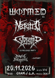 WORMED / NECROTTED / CUTTERED FLESH / NEUROTIC MACHINERY // 20.11.26 - Fri, Nov 20, 2026, 18:00 at L.A. Cham, Badstraße 19, 93413 Cham, Deutschland