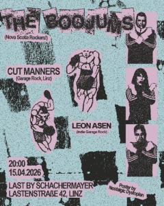 The BOOJUMS - Wed, Apr 15, 2026, 20:00 at last by Schachermayer, Lastenstraße 42, 4020 Linz, Österreich