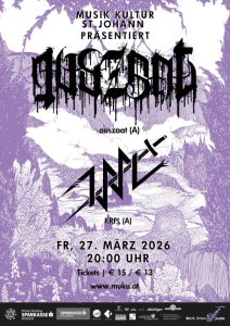 AUSZAAT ＆ KRPL - 27.03.2026 19:30 at Alte Gerberei, Lederergasse 5, 6380 Sankt Johann in Tirol, Österreich