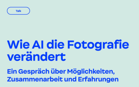 Talk “Wie AI die Fotografie verändert” - 19.11.2025 08:30 at Tabakfabrik, 4020 Linz, Österreich