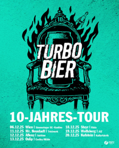 TURBOBIER 10 Jahrestour - 18.12.2025 20:00 at kv röda, Gaswerkgasse 2, 4400 Steyr, Österreich