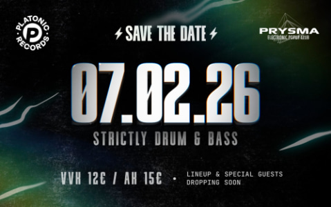 PRYSMA x Platonic Records - Strictly DnB - 07.02.2026 22:00 at Club Cube, Hauptstraße 4, 4020 Linz, Österreich
