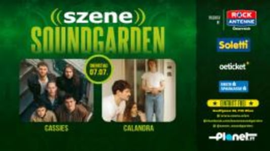 cassies | calandra - Tue, Jul 07, 2026, 19:00 at Szene Wien, Hauffgasse 26, 1010 Wien, Österreich