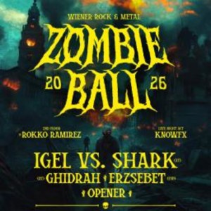 wiener rock & metal zombieball 2026 - Sat, Oct 31, 2026, 19:30 at Szene Wien, Hauffgasse 26, 1010 Wien, Österreich