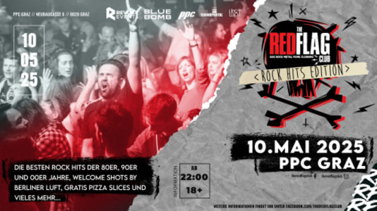 The Red Flag Club // Rock Hits Edition - 10.05.2026 22:00 at ppc, Neubaugasse 6, 8020 Graz, Österreich