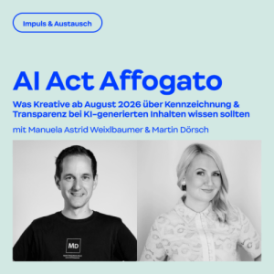 EU AI Act Affogato bei Creative Region: Was Kreative ab August wissen müssen - Do., 30.07.2026, 17:00 at Tabakfabrik, Peter-Behrens-Platz 1-15, 4020 Linz, Österreich