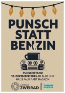 Charity-Punschstand der Sektion Zweirad - 10.12.2025 16:00 at Tabakfabrik, Peter-Behrens-Platz 1-15, 4020 Linz, Österreich