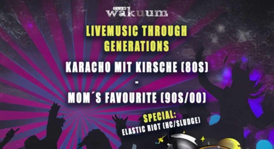 Livemusic Through Generations - 28.11.2025 19:00 at Club Wakuum, Griesgasse 25, 8020 Graz, Österreich