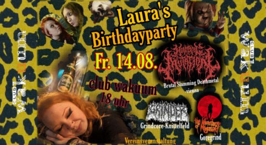 Lauras Geburtstagsparty 2026 - Fri, Aug 14, 2026, 18:00 at Club Wakuum, Griesgasse 25, 8020 Graz, Österreich