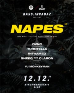 bass.Invadaz - 12.12.2025 22:00 at Stadtwerkstatt, Kirchengasse 4, 4020 Linz, Österreich