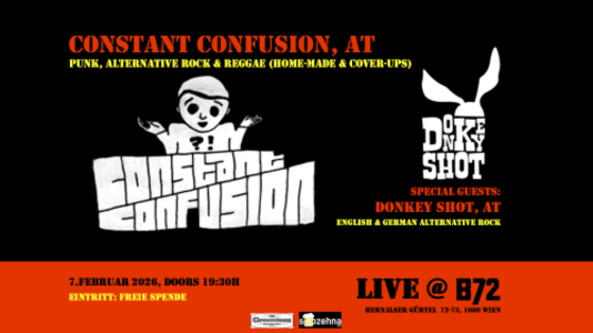 CONSTANT CONFUSION - 07.02.2026 20:00 at B72, Hernalser Gürtel 72-73, 1080 Wien, Österreich