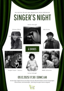 JIM PRESENTS "SINGER`S NIGHT" | KOORDINATION EFRAT ALONY - 09.12.2025 17:30 at Anton Bruckner Privatuniversität, Alice-Harnoncourt-Platz 1, 4040 Linz, Österreich