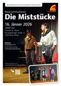 Bäuerinnenkabarett „Die Miststücke“ - 16.01.2026 18:00 at Freiraum St. Pölten, Herzogenburger Str. 12, 3100 St. Pölten, Österreich