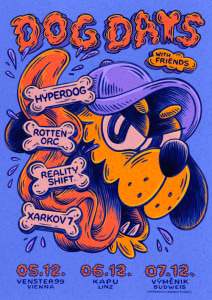 RELEASE SHOW: HYPERDOG, Xarkov7, Reality Shift, Rotten Orc - 06.12.2025 21:00 at KAPU, Kapuzinerstraße 36, 4021 Linz, Österreich