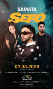 Sefo - Sat, May 02, 2026, 20:00 at Music Hall, Grabenweg 74, 6020 Innsbruck, Österreich