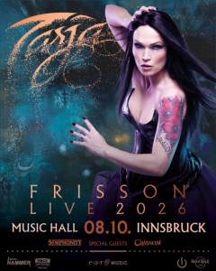 Tarja - Frisson Live 2026 - Do., 08.10.2026, 19:00 at Music Hall, Grabenweg 74, 6020 Innsbruck, Österreich