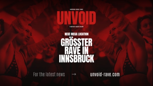 Unvoid - Innsbrucks größter Rave geht in die nächste Runde - Fri, Apr 03, 2026, 22:00 at Music Hall, Grabenweg 74, 6020 Innsbruck, Österreich