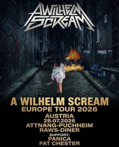 A WILHELM SCREAM - Di., 28.07.2026, 19:00 at RAWS Diner, Badgasse 34, 4800 Attnang Puchheim, Österreich
