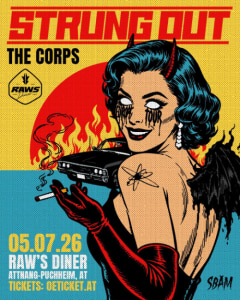 STRUNG OUT - So., 05.07.2026, 19:00 at RAWS Diner, Badgasse 34, 4800 Attnang Puchheim, Österreich