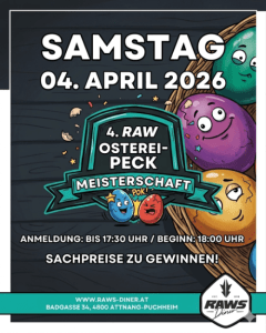 4.RAW Ostereierpeck Meisterschaft - Sat, Apr 04, 2026, 17:00 at RAWS Diner, Badgasse 34, 4800 Attnang Puchheim, Österreich