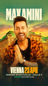 MAX AMINI - Do., 23.04.2026, 20:30 at Wiener Stadthalle, Roland-Rainer-Platz 1, 1150 Wien, Österreich