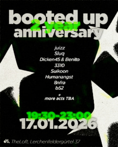BOOTED UP - 17.01.2026 19:00 at The Loft, Lerchenfelder Gürtel 37, 1160 Wien, Österreich