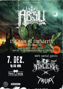 Live: ABSU, ANCIENT, TRIVAX - 07.12.2025 22:00 at Viper Room Vienna, Landstrasser Hauptstr. 38, 1030 Wien, Österreich