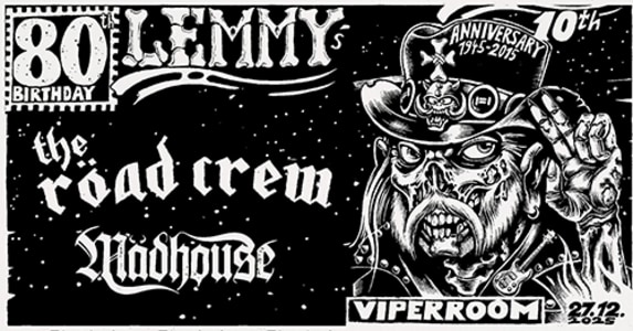 LIVE: LEMMY MEMORIAL PARTY - 27.12.2025 22:00 at Viper Room Vienna, Landstrasser Hauptstr. 38, 1030 Wien, Österreich