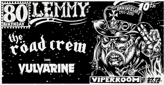 LIVE: LEMMY MEMORIAL PARTY - 27.12.2025 22:00 at Viper Room Vienna, Landstrasser Hauptstr. 38, 1030 Wien, Österreich