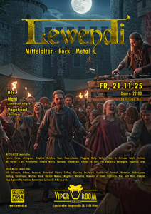 LEWENDI - 21.11.2025 22:00 at Viper Room Vienna, Landstrasser Hauptstr. 38, 1030 Wien, Österreich