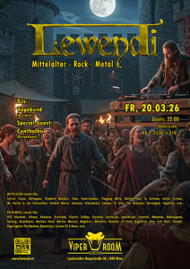 LEWENDI - Fr., 20.03.2026, 22:00 at Viper Room Vienna, Landstrasser Hauptstr. 38, 1030 Wien, Österreich