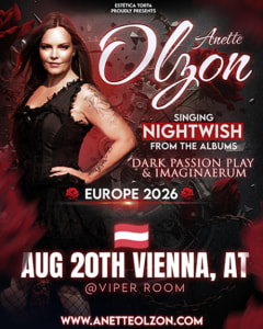 Live: ANETTE OLZON - Do., 20.08.2026, 22:00 at Viper Room Vienna, Landstrasser Hauptstr. 38, 1030 Wien, Österreich