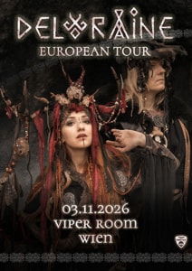 Live: DELORAINE & Support - Di., 03.11.2026, 22:00 at Viper Room Vienna, Landstrasser Hauptstr. 38, 1030 Wien, Österreich