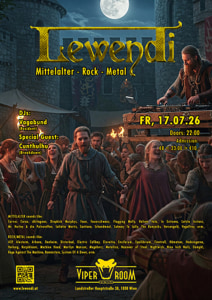 LEWENDI - Fri, Jul 17, 2026, 22:00 at Viper Room Vienna, Landstrasser Hauptstr. 38, 1030 Wien, Österreich
