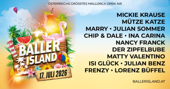 Baller Island 2026 - 17.07.2026 14:00 at Donauinsel Donauinsel 1, 1220 Wien, Österreich