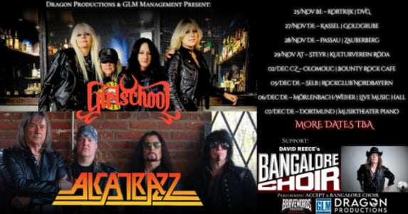 girlschool + alcatrazz + david reece’s bangalore choir - 29.11.2025 20:00 at Kulturhaus röda, Gaswerkgasse 2, 4400 Steyr, Österreich
