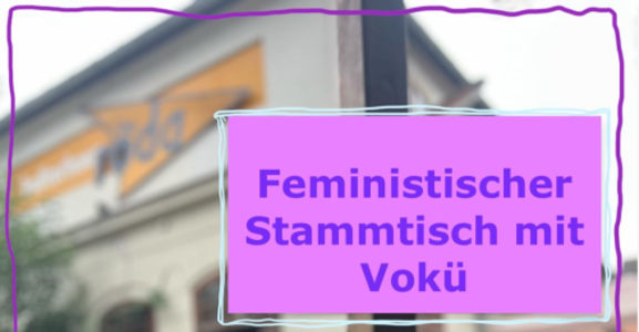 feministischer stammtisch mit vokü - 20.11.2025 18:00 at Kulturhaus röda, Gaswerkgasse 2, 4400 Steyr, Österreich