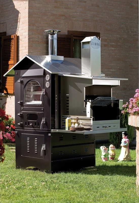 Bâti-barbecue pour four à cuisson indirecte