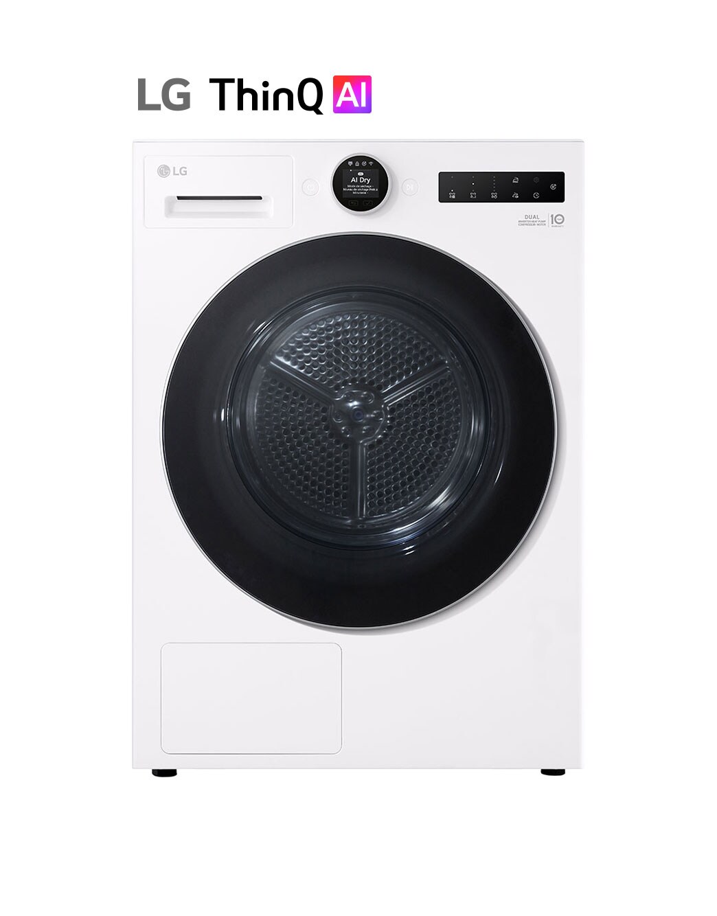 LG Sèche linge 10 kg | Molette écran LCD RH0X71WH