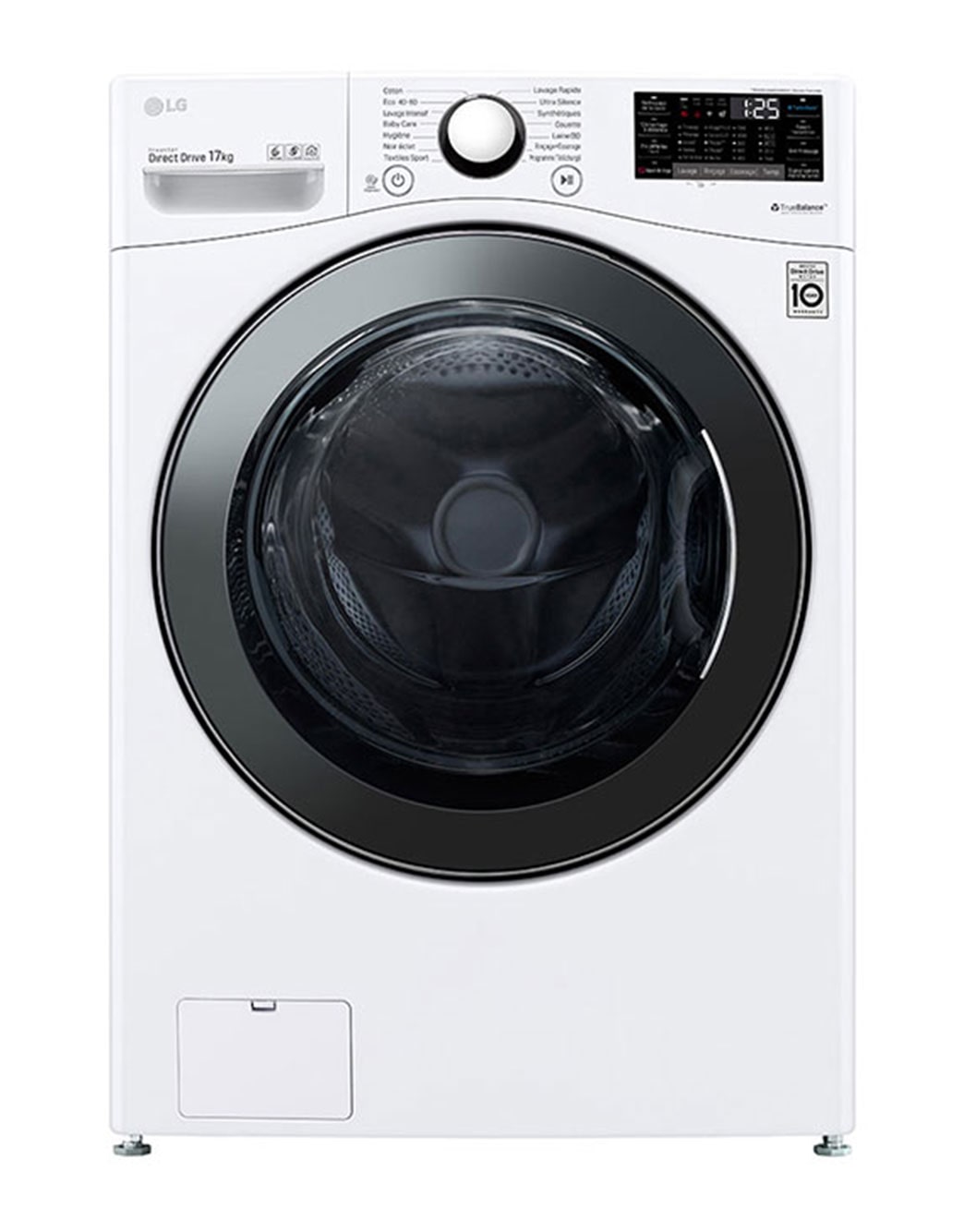 LG Lave-linge 17 kg | TurboWash™ | Wi-Fi | 6 Motion Direct Drive™ | E | Smart Diagnosis™ | Moteur Direct Drive™ garanti 10 ans F71P12WH